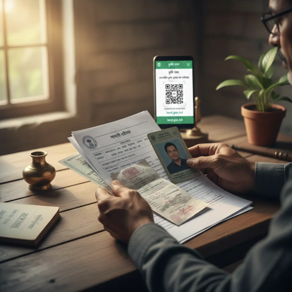 জমির খাজনা দিতে কোন কোন কাগজপত্র লাগে