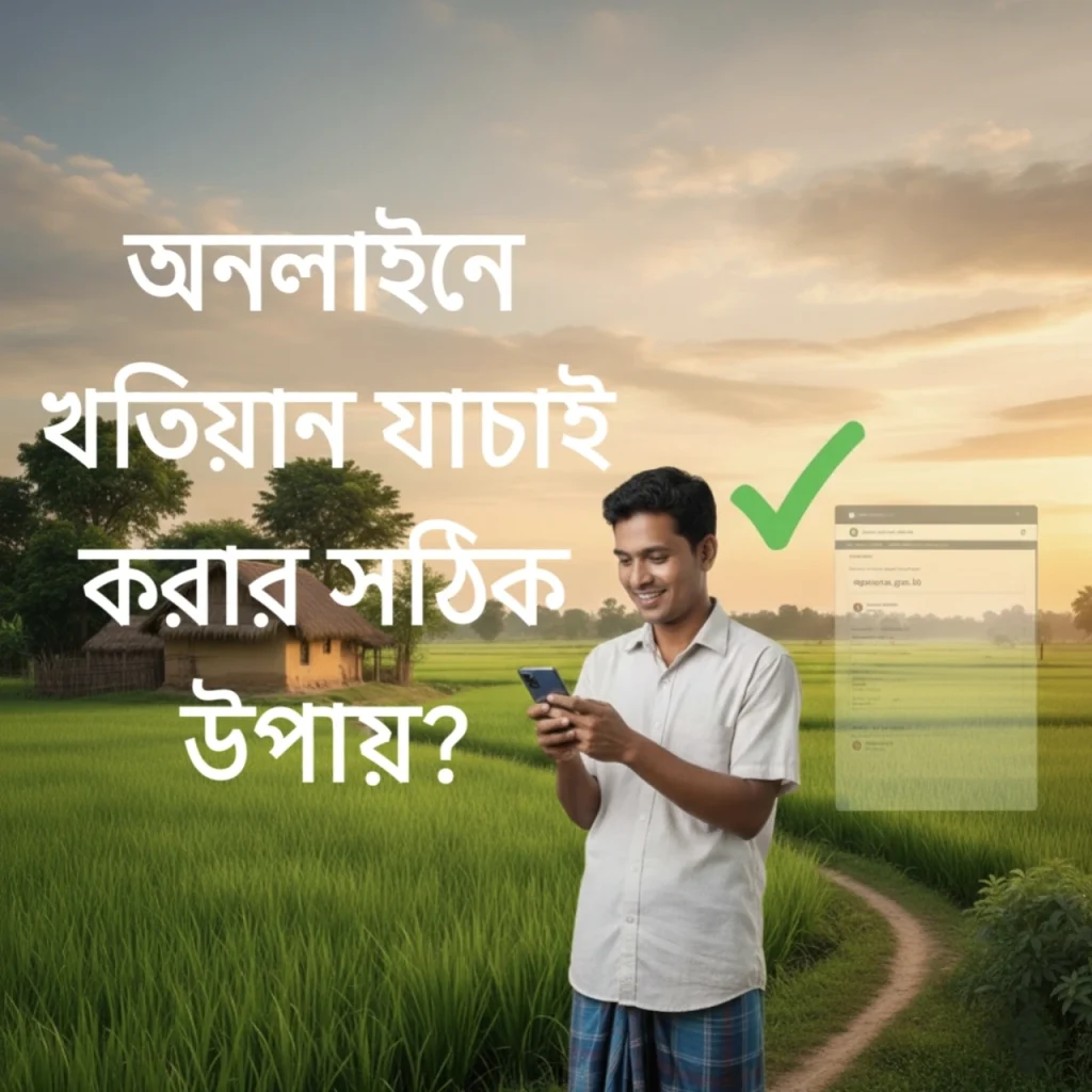 অনলাইনে খতিয়ান  যাচাই