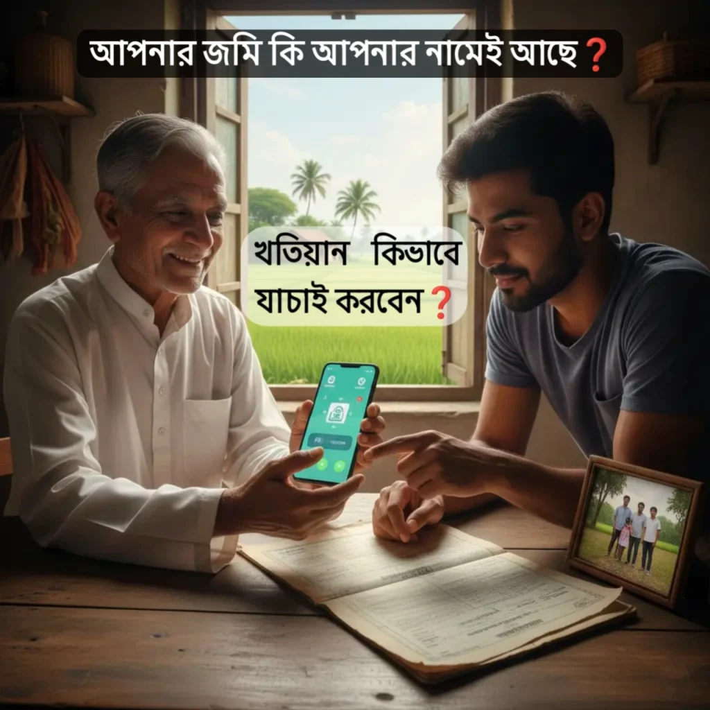 অনলাইনে খতিয়ান  যাচাই