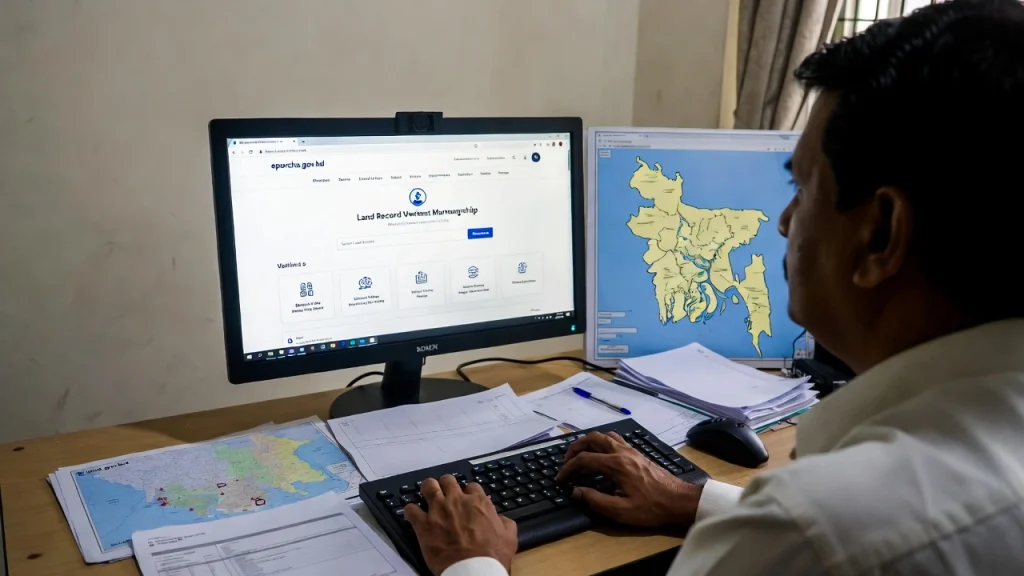 অনলাইনে জমির মালিকানা চেক