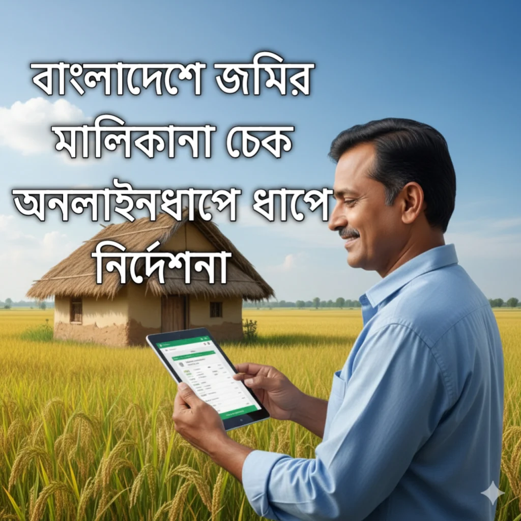 অনলাইনে জমির মালিকানা চেক