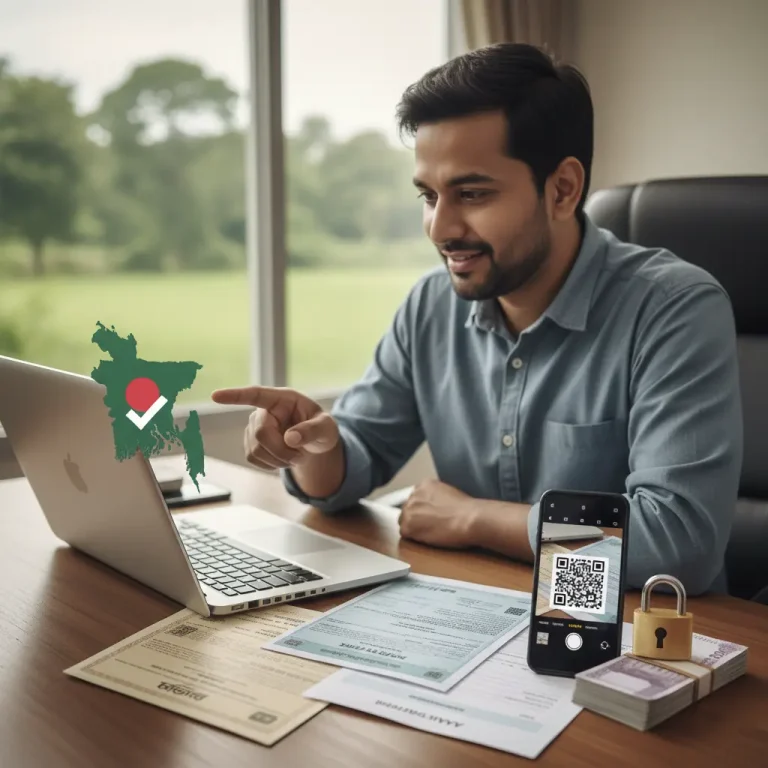 অনলাইনে নামজারি খতিয়ান যাচাই