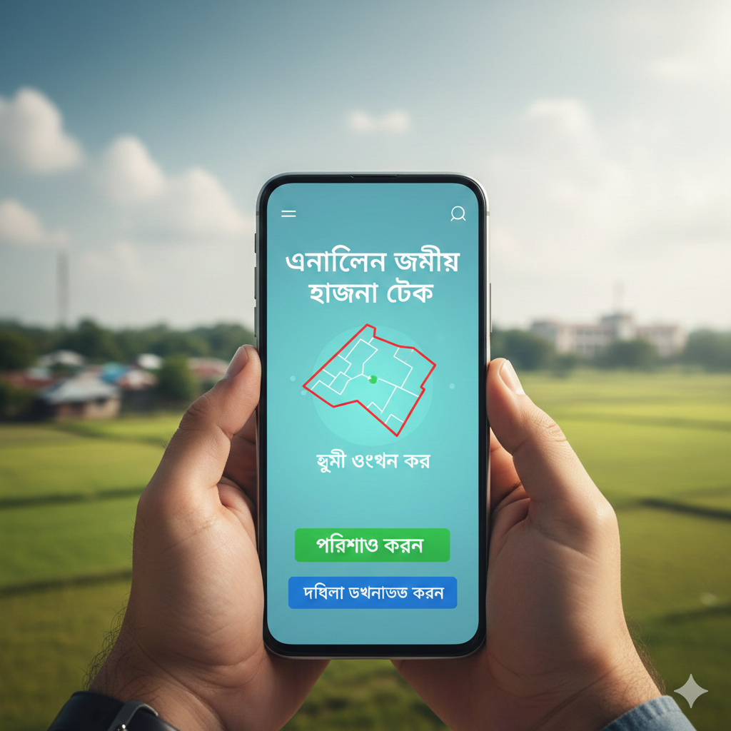 অনলাইনে জমির খাজনা চেক করার নিয়ম 