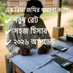 এক বিঘা জমির খাজনা কত